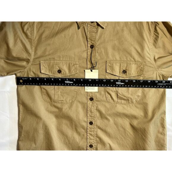 NWT Banana Republic Guide Heritage Khaki Tan Button Down Shirt Med $69 Gorpcore - Picture 11 of 12